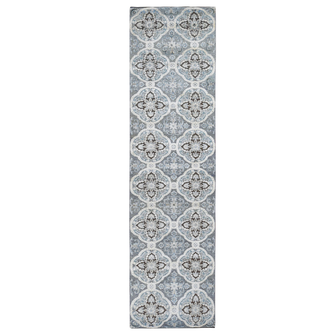 Hand Knotted Transitional Runner > Design# CCSR48027 > Size: 2'-7" x 9'-10"