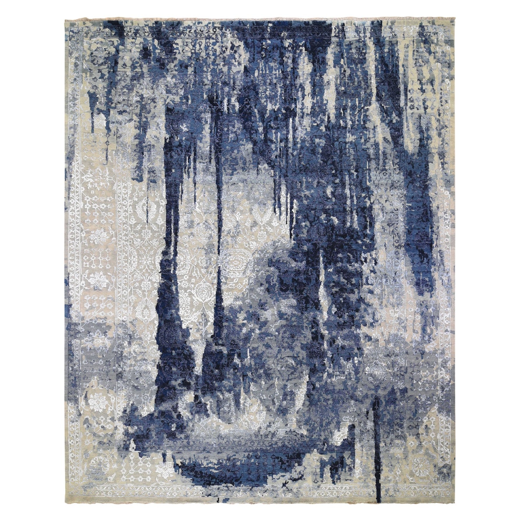 Hand Knotted Transitional Area Rug > Design# CCSR48203 > Size: 12'-0" x 14'-9"