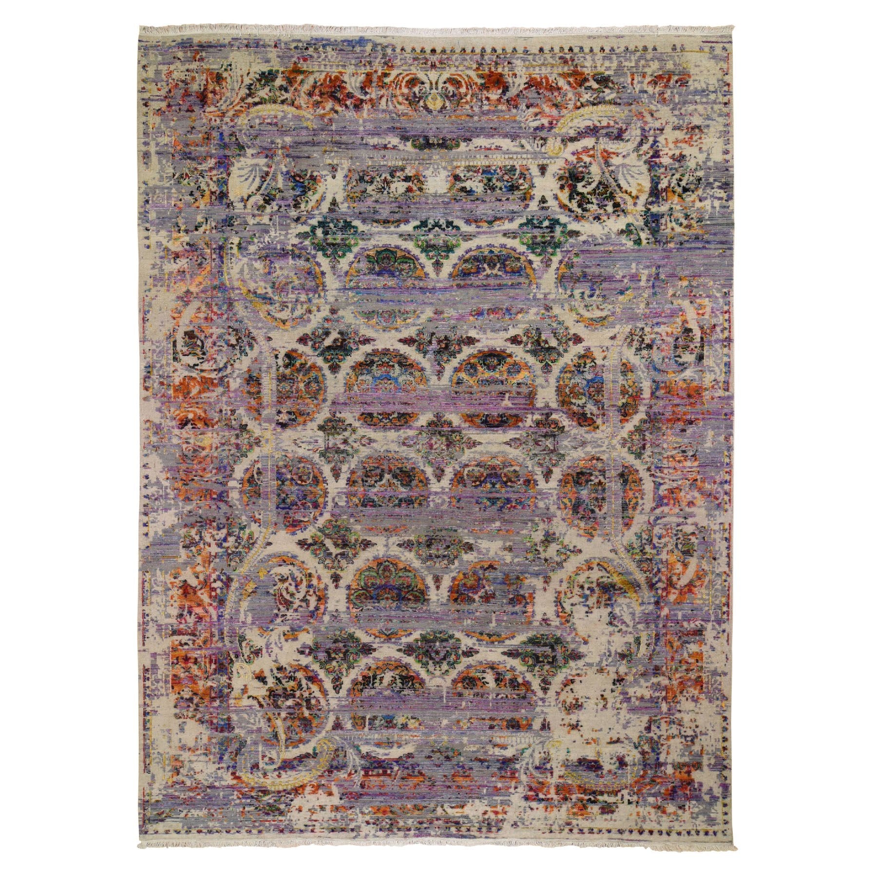 Hand Knotted Modern and Contemporary Area Rug > Design# CCSR48537 > Size: 9'-0" x 12'-0"