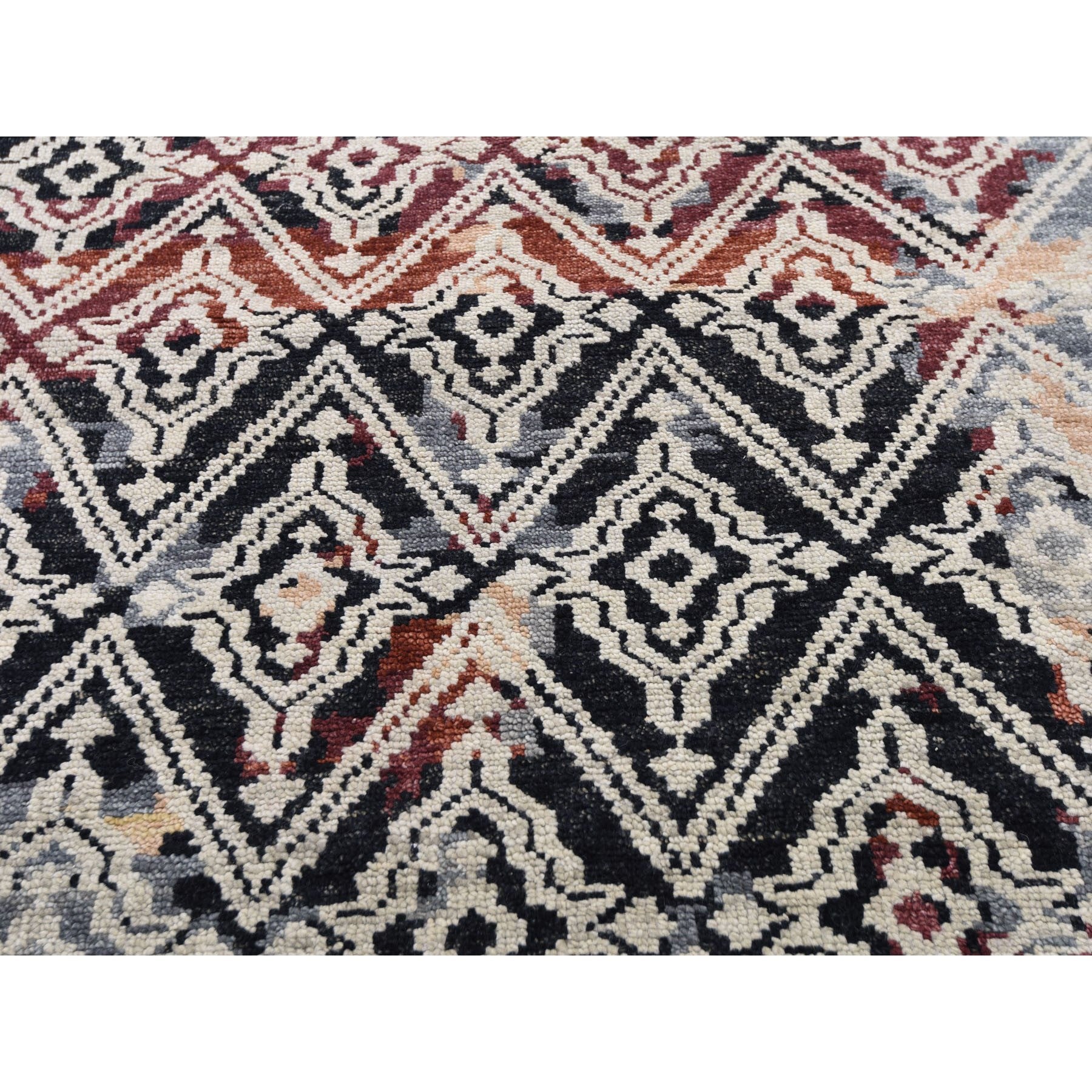 Hand Knotted Tribal Area Rug > Design# CCSR48763 > Size: 9'-10" x 14'-0"