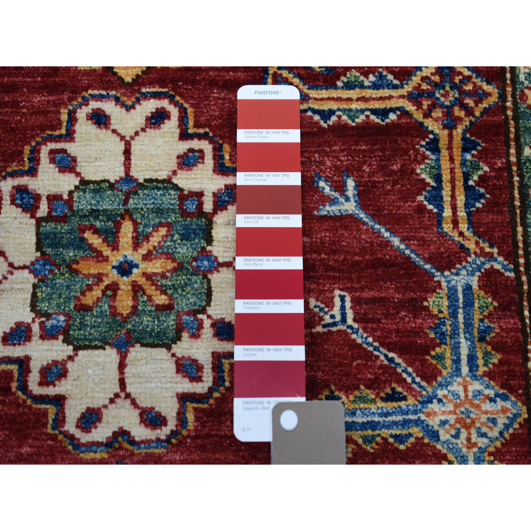 Handmade Kazak Runner Rug > Design# SH50419 > Size: 3'-4" x 19'-3" [ONLINE ONLY]