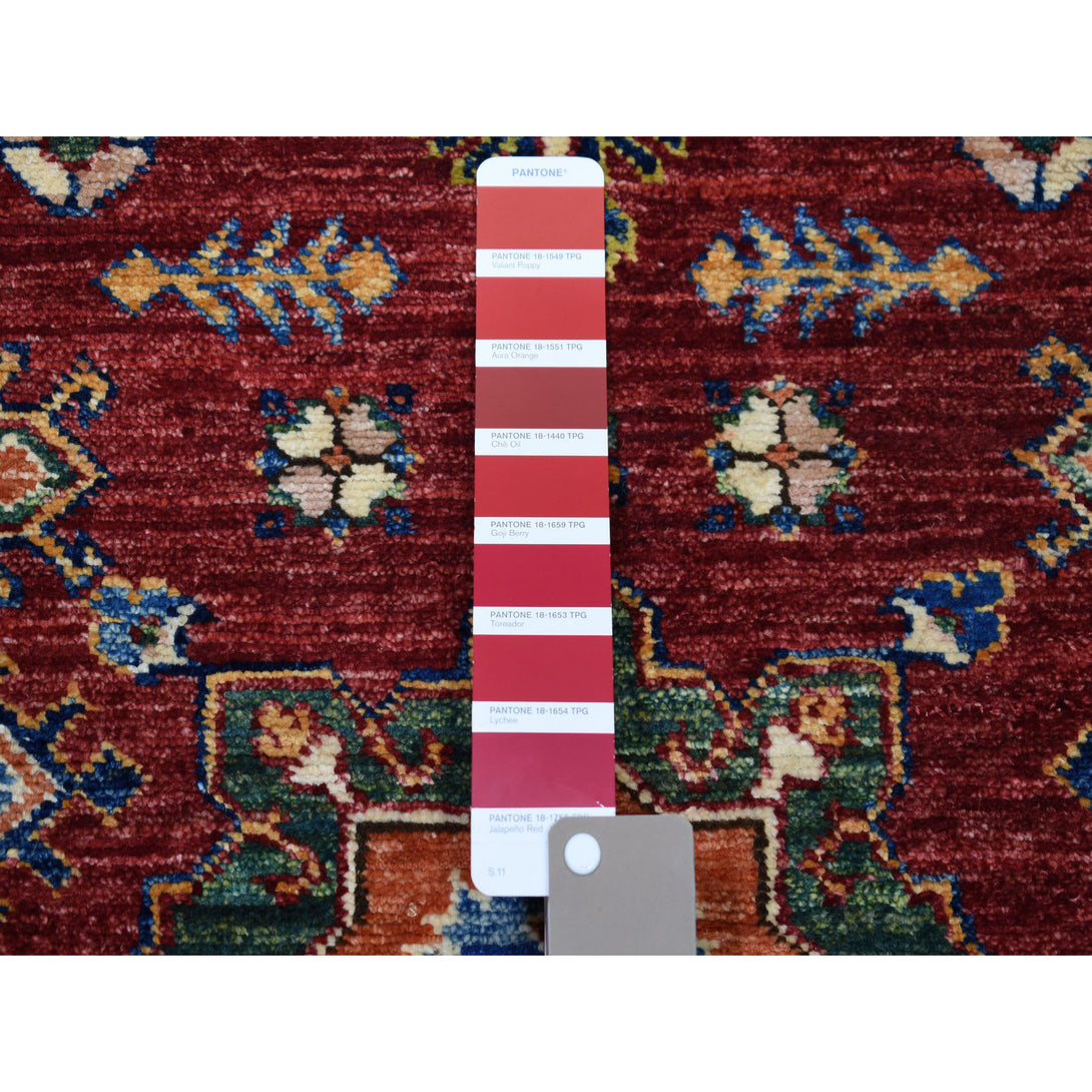 Handmade Kazak Runner Rug > Design# SH50456 > Size: 3'-4" x 19'-0" [ONLINE ONLY]
