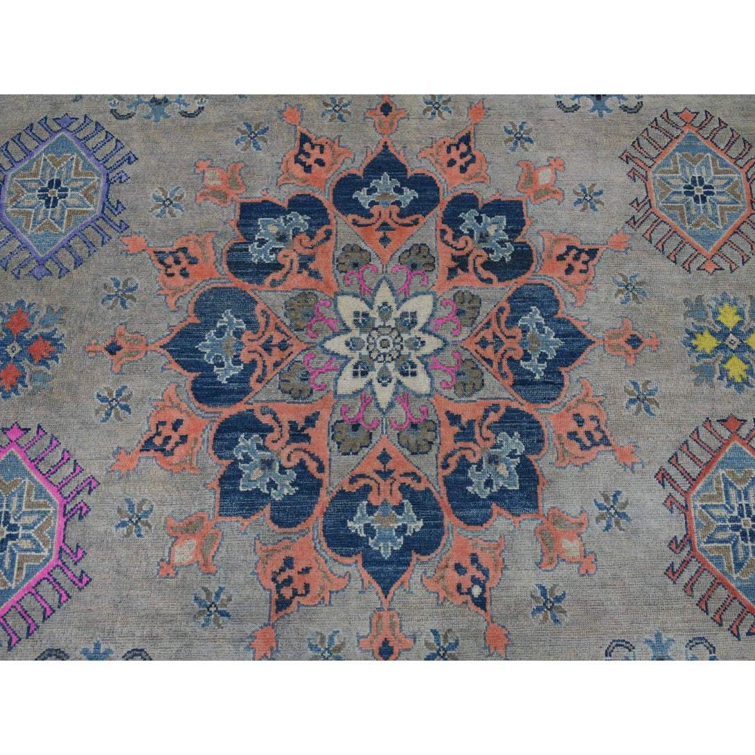 Handmade Kazak Rectangle Rug > Design# SH50579 > Size: 8'-0" x 9'-9" [ONLINE ONLY]