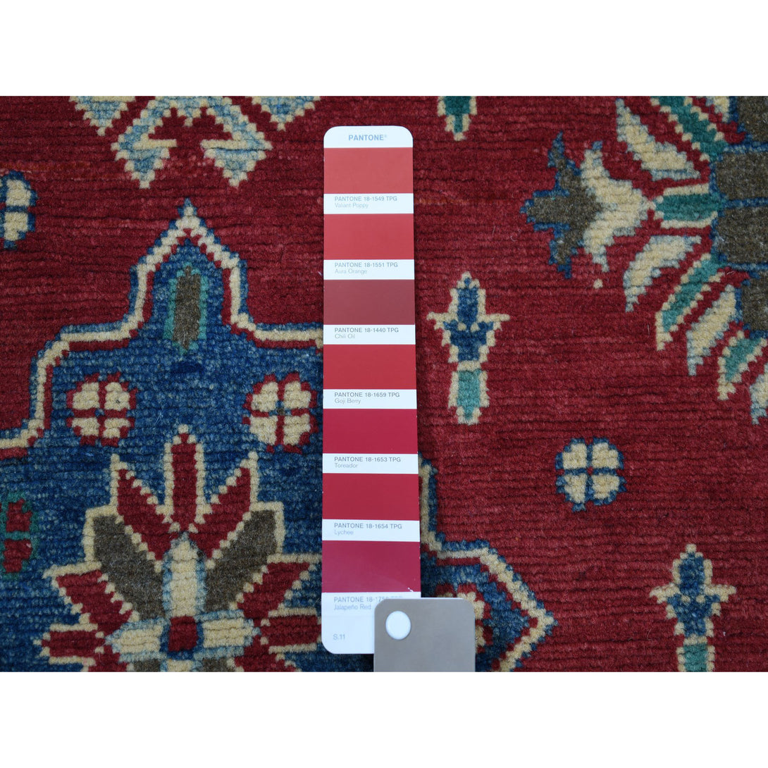 Handmade Kazak Rectangle Rug > Design# SH50651 > Size: 3'-4" x 4'-9" [ONLINE ONLY]