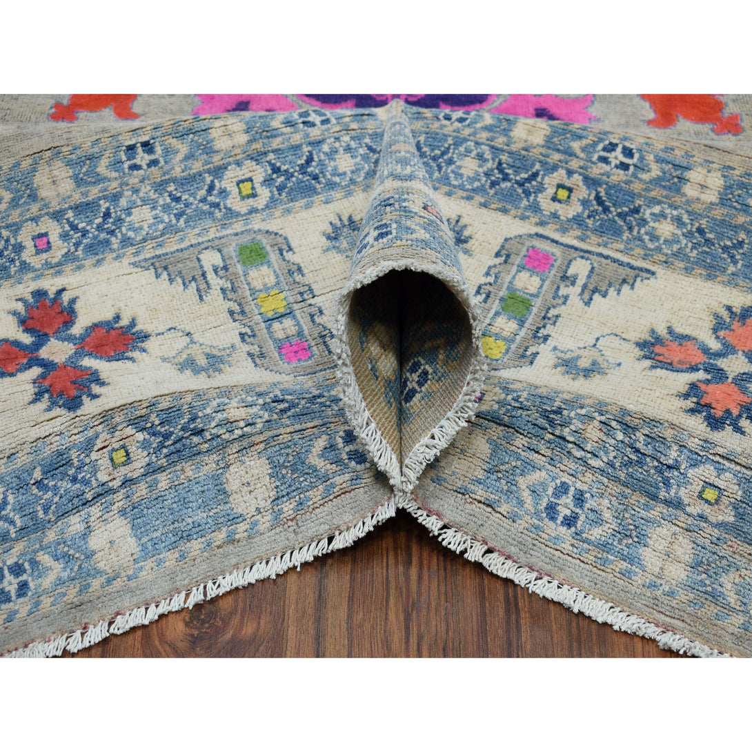 Handmade Kazak Rectangle Rug > Design# SH50673 > Size: 9'-2" x 11'-7" [ONLINE ONLY]