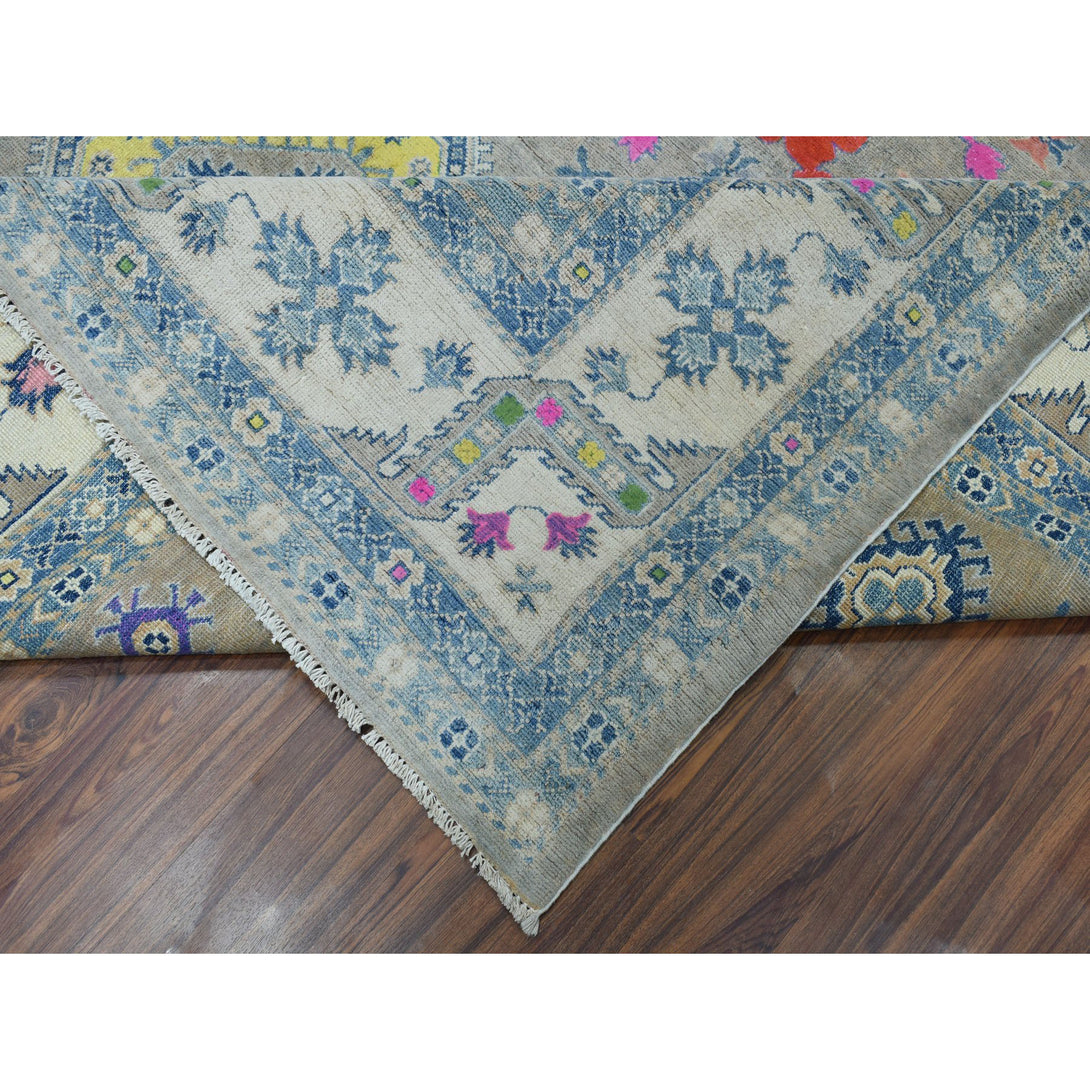 Handmade Kazak Rectangle Rug > Design# SH50673 > Size: 9'-2" x 11'-7" [ONLINE ONLY]