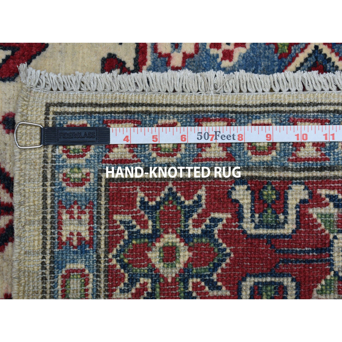 Handmade Kazak Rectangle Rug > Design# SH50856 > Size: 4'-2" x 6'-0" [ONLINE ONLY]