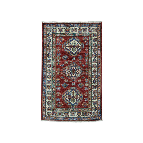 Handmade Kazak Rectangle Rug > Design# SH50953 > Size: 2'-7" x 3'-9" [ONLINE ONLY]