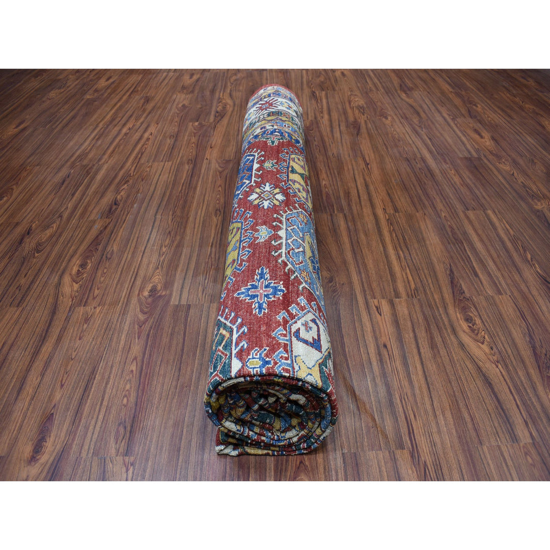 Handmade Kazak Rectangle Rug > Design# SH51150 > Size: 10'-8" x 14'-2" [ONLINE ONLY]