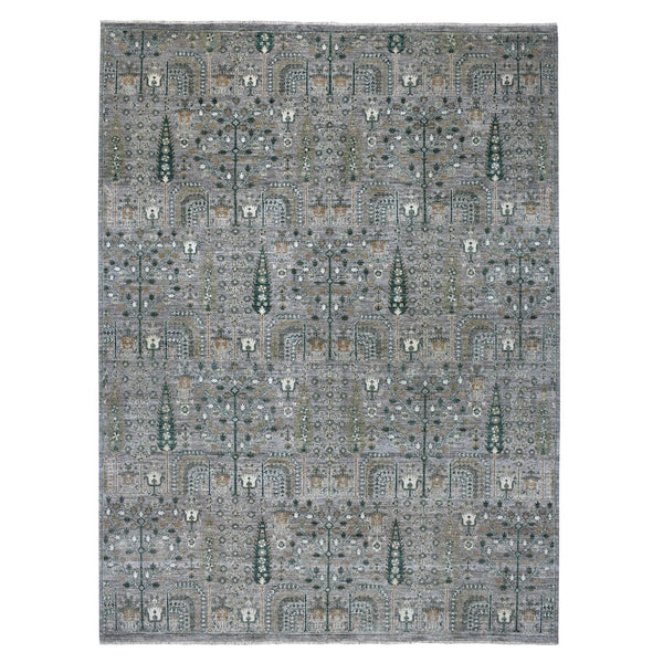 Hand Knotted Transitional Area Rug > Design# CCSR54870 > Size: 9'-0" x 11'-6"