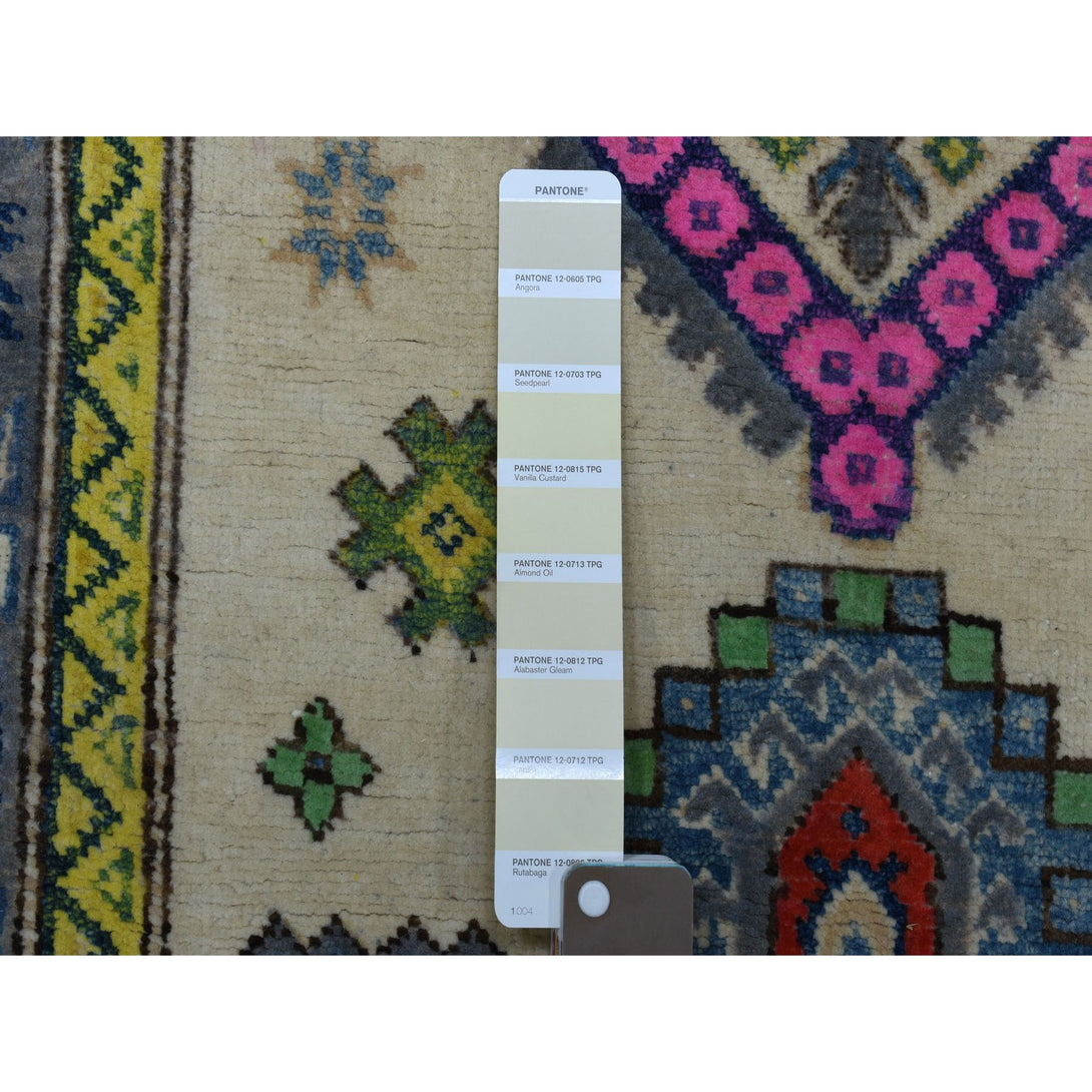 Hand Knotted Kazak Area Rug > Design# CCSR55410 > Size: 3'-1" x 4'-9"