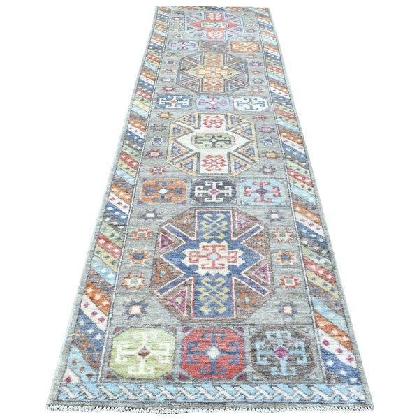 Hand Knotted Tribal Runner > Design# CCSR55984 > Size: 3'-3" x 12'-0"