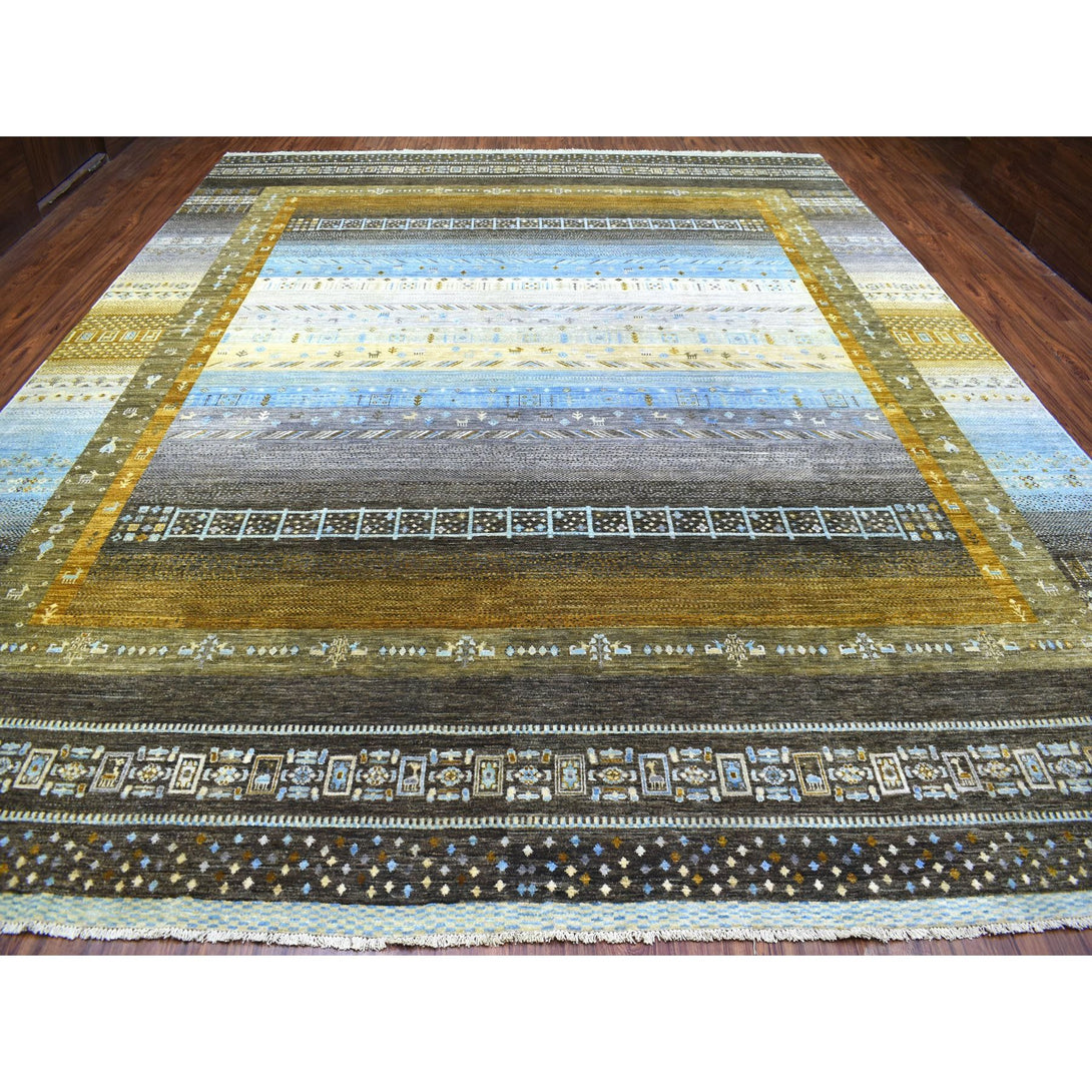 Hand Knotted Tribal Area Rug > Design# CCSR56510 > Size: 12'-0" x 14'-7"