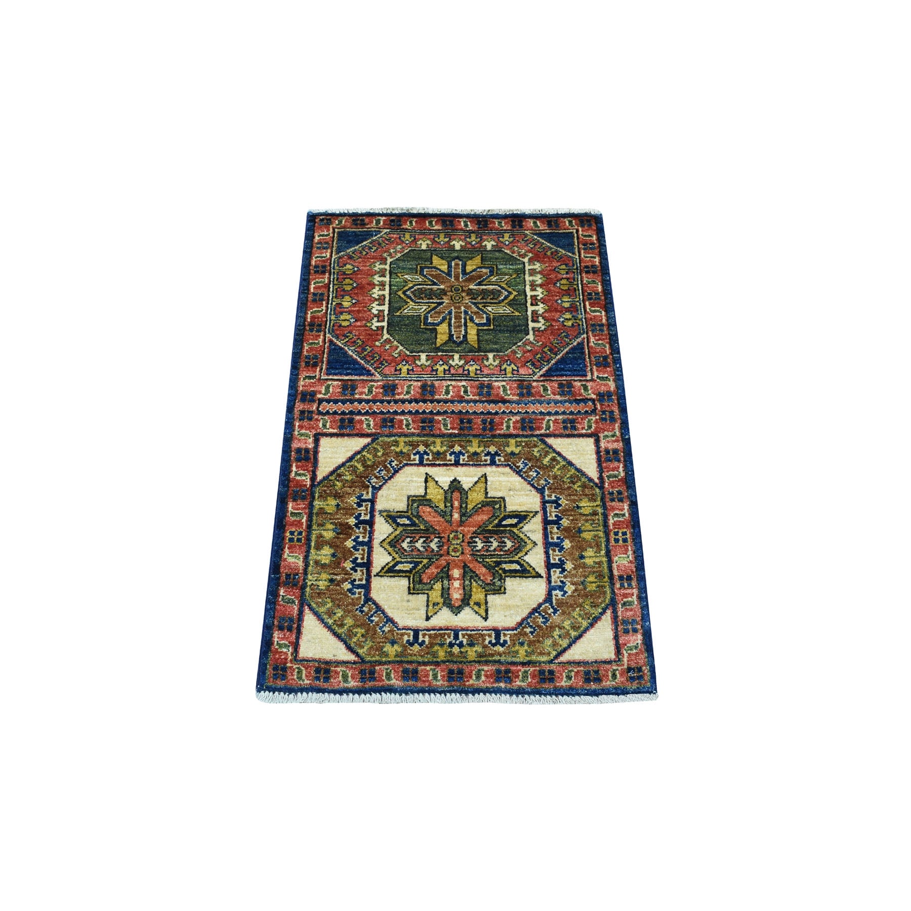 Hand Knotted Tribal Area Rug > Design# CCSR56764 > Size: 1'-10" x 3'-0"