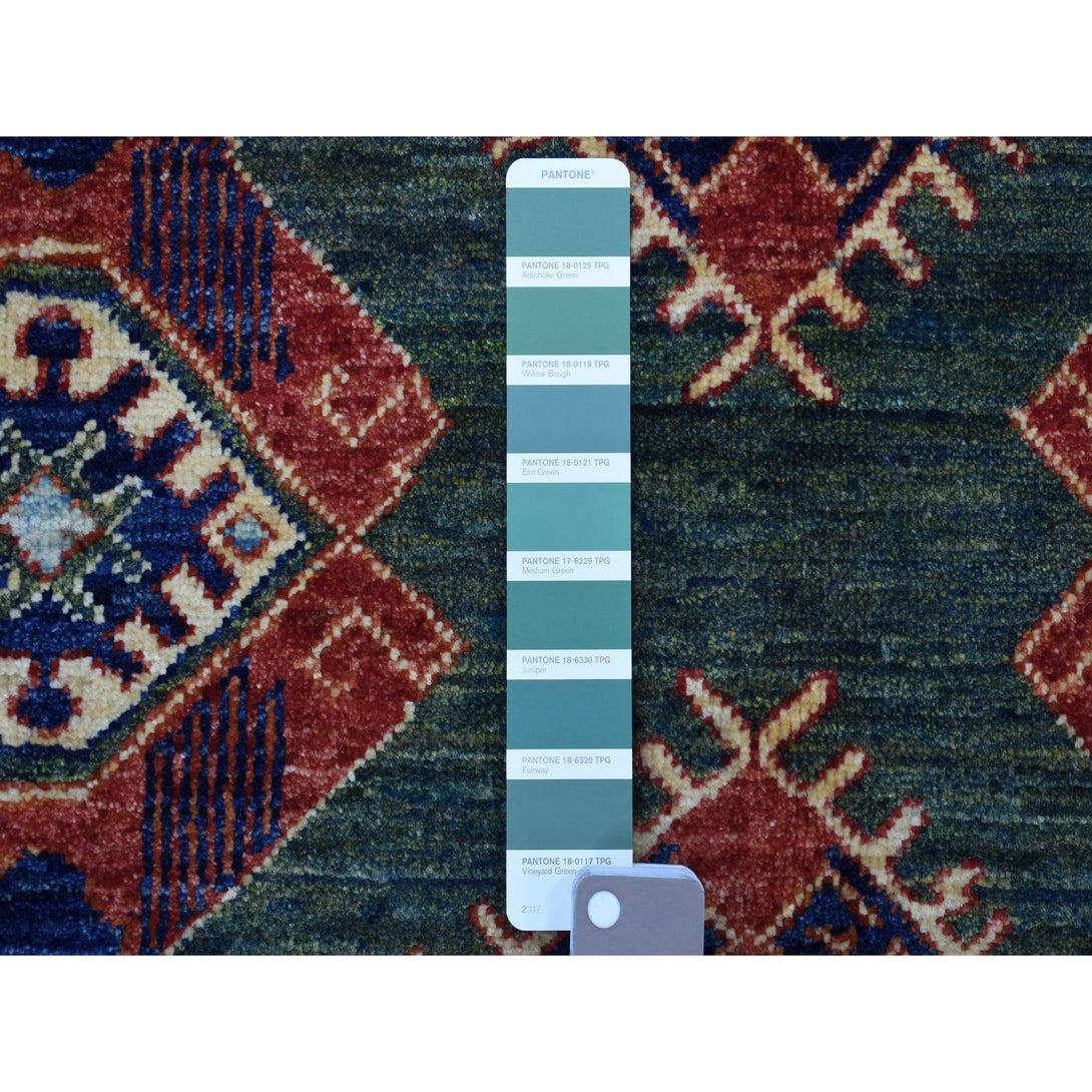 Hand Knotted Tribal Runner > Design# CCSR56877 > Size: 4'-10" x 12'-9"