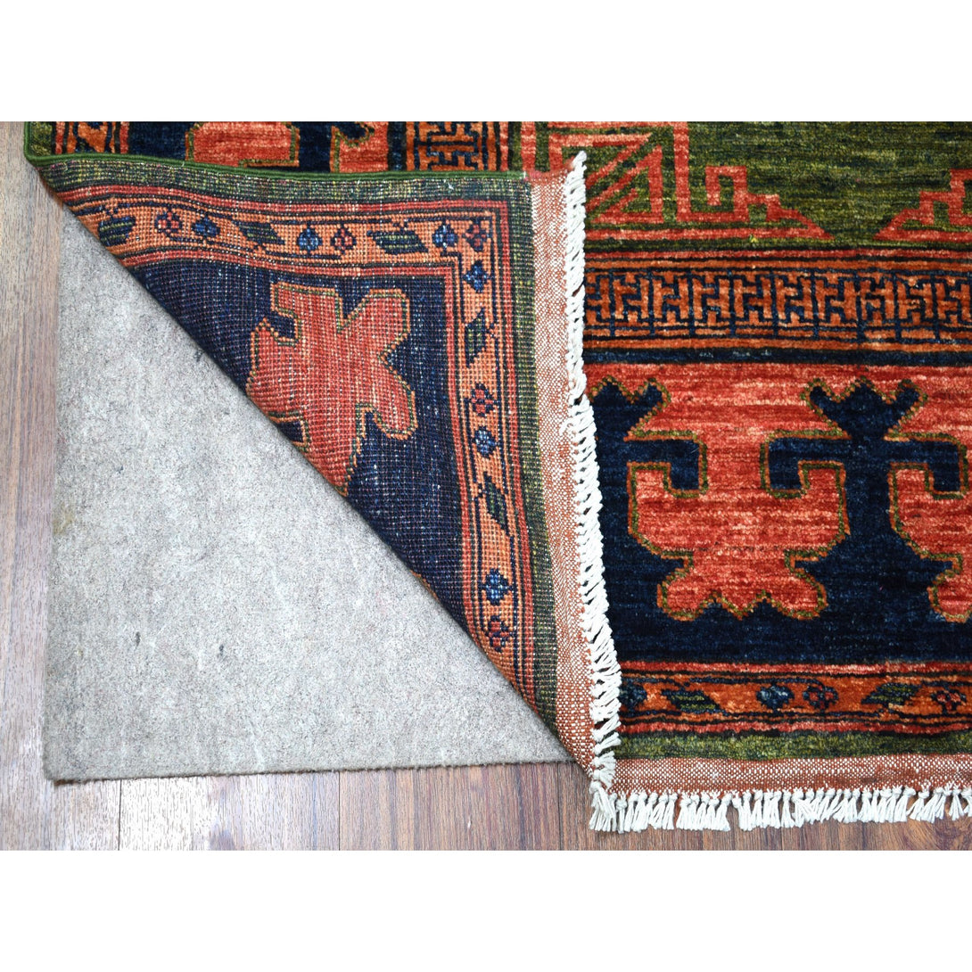 Hand Knotted Tribal Runner > Design# CCSR56884 > Size: 4'-1" x 9'-9"