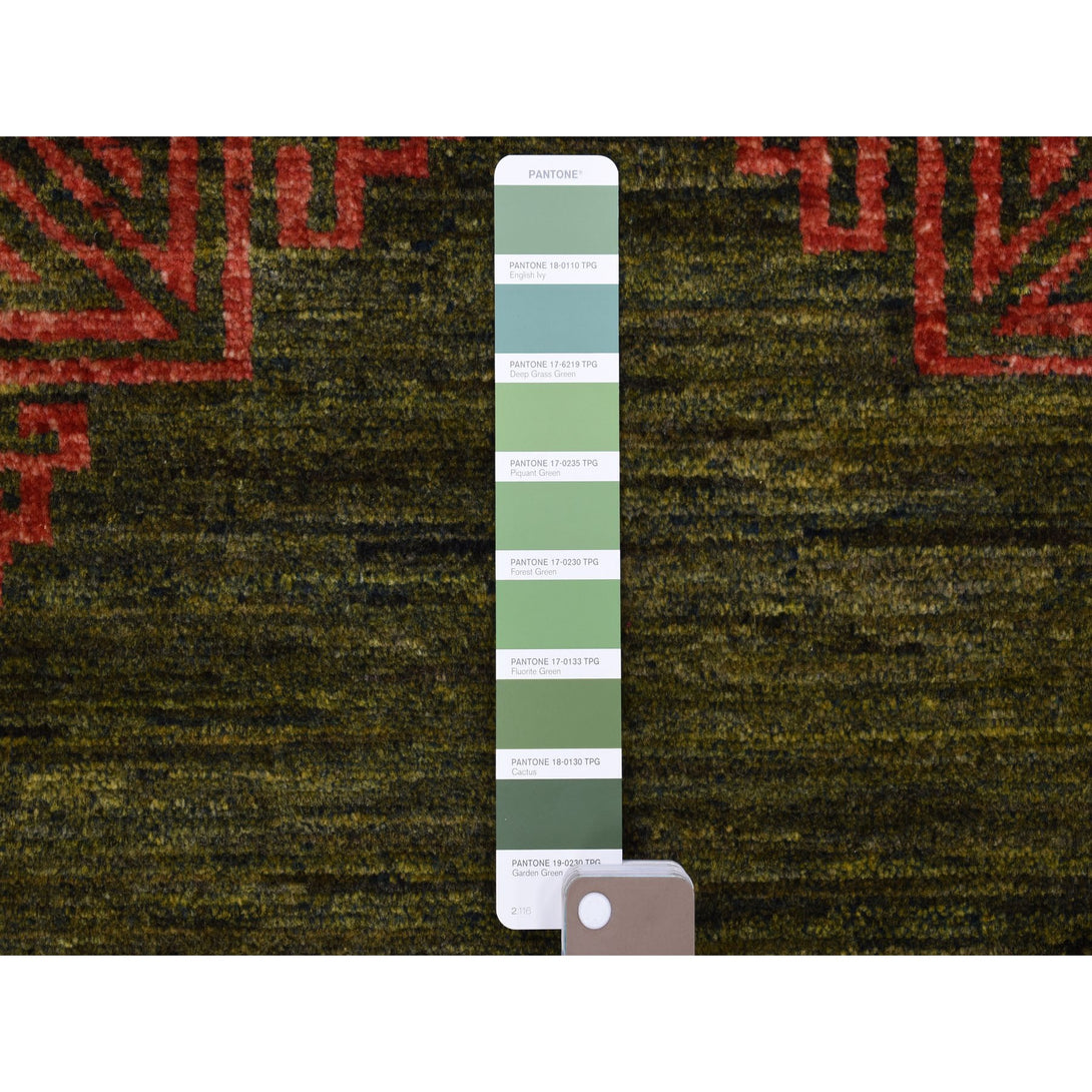 Hand Knotted Tribal Runner > Design# CCSR56884 > Size: 4'-1" x 9'-9"