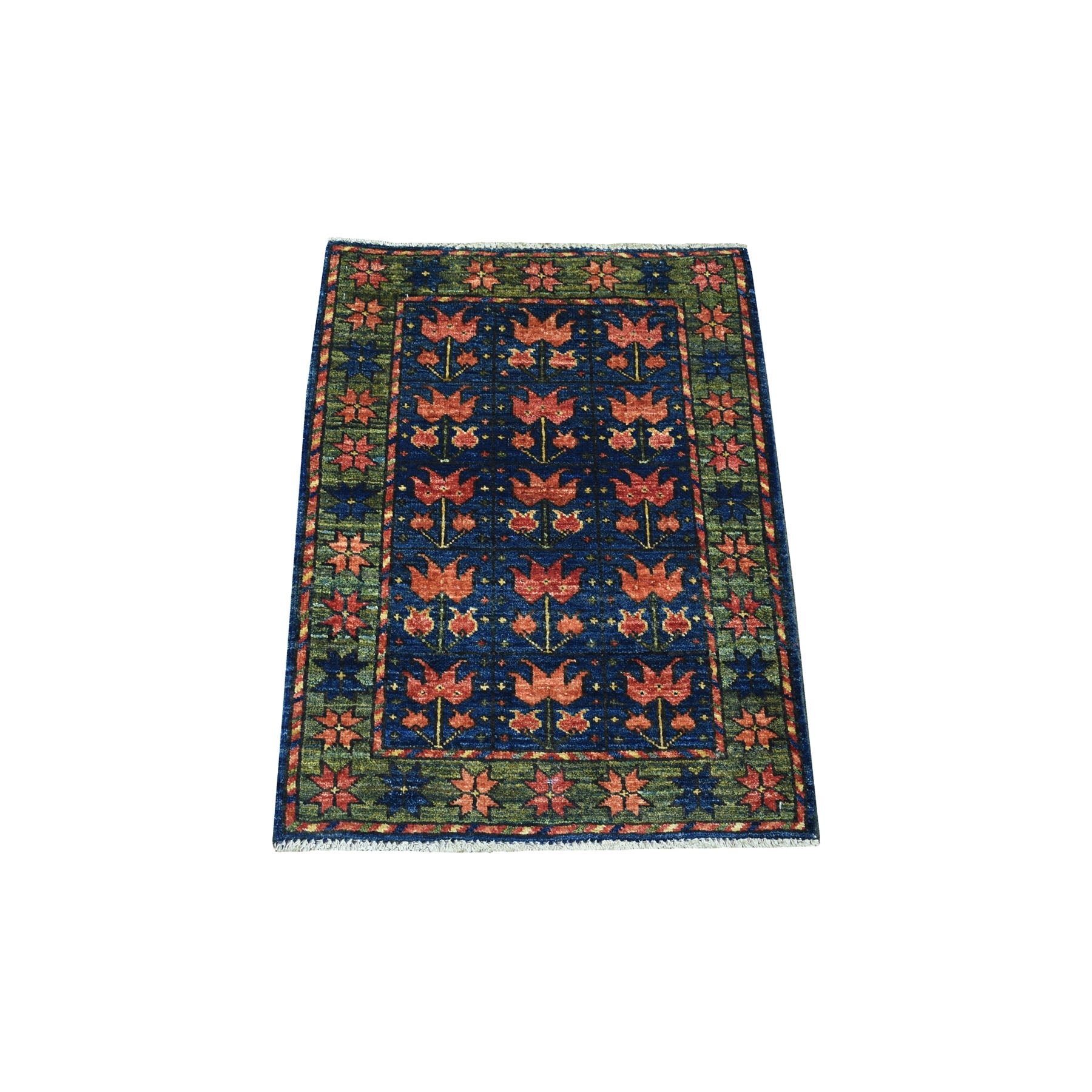 Hand Knotted Tribal Area Rug > Design# CCSR56996 > Size: 2'-1" x 2'-9"