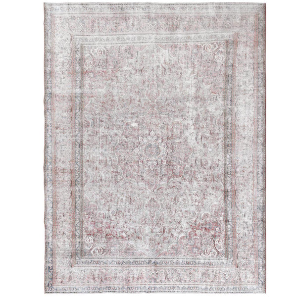 Hand Knotted White Washed Area Rug > Design# CCSR57705 > Size: 9'-7" x 12'-7"