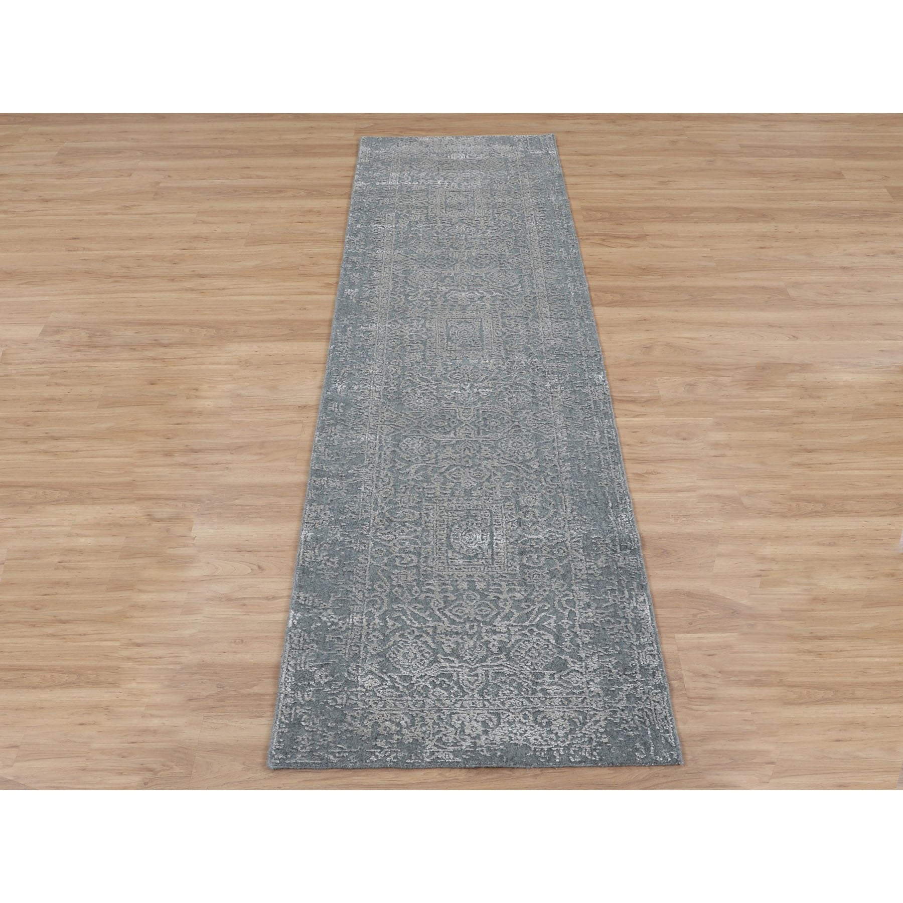 Hand Loomed Modern and Contemporary Runner > Design# CCSR58003 > Size: 2'-5" x 12'-1"