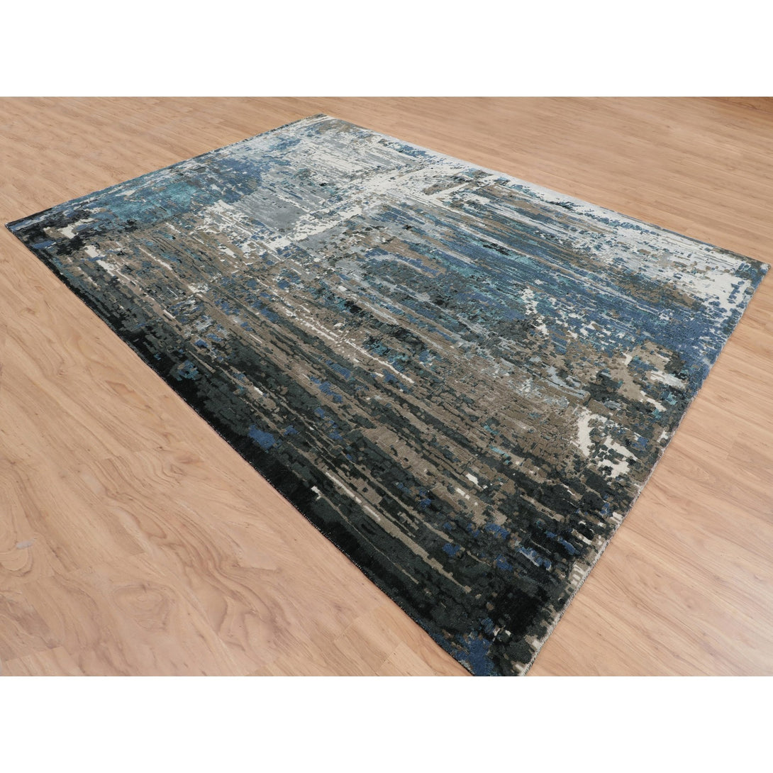 Hand Knotted Modern and Contemporary Area Rug > Design# CCSR58014 > Size: 9'-9" x 13'-9"