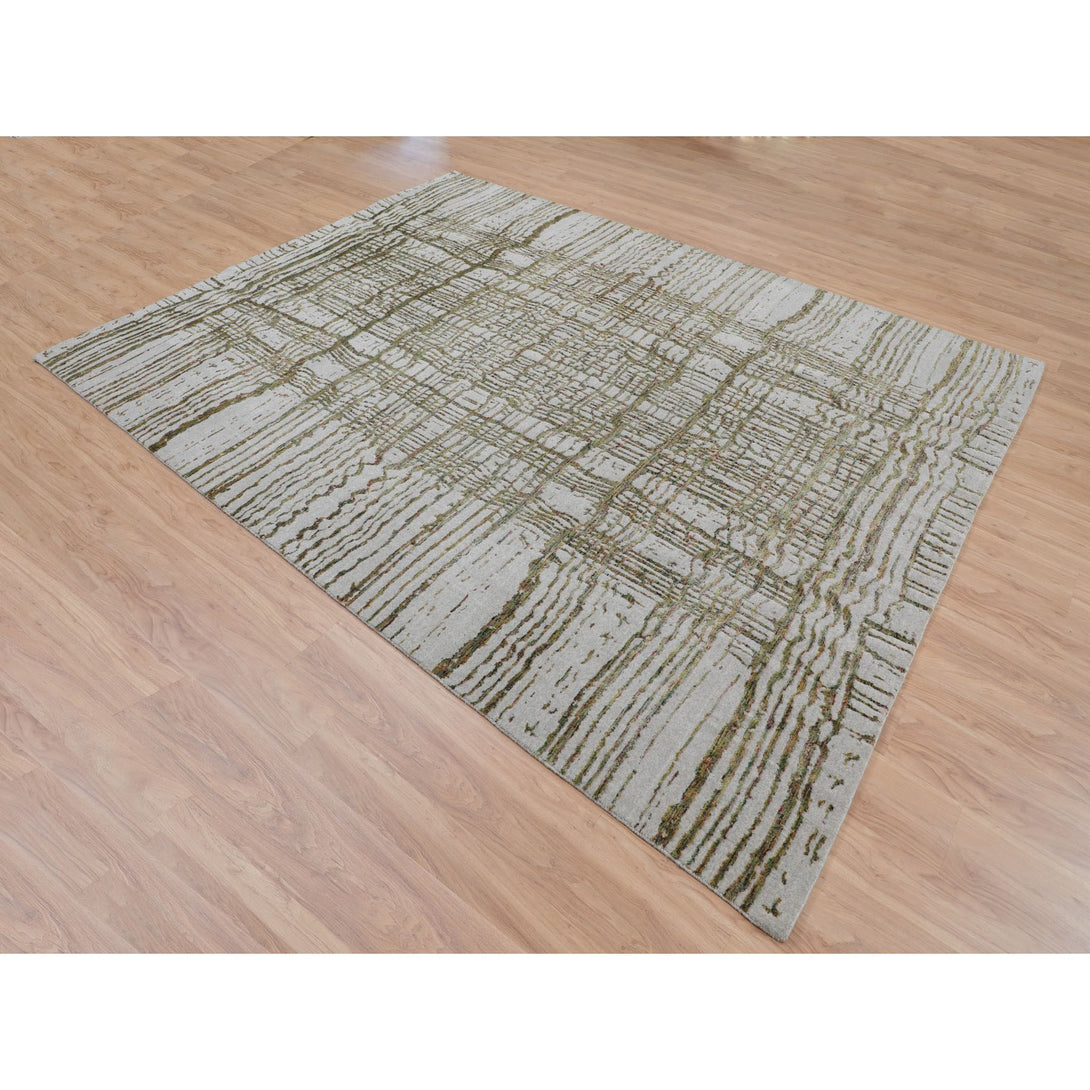 Hand Loomed Modern and Contemporary Area Rug > Design# CCSR58020 > Size: 9'-0" x 11'-7"