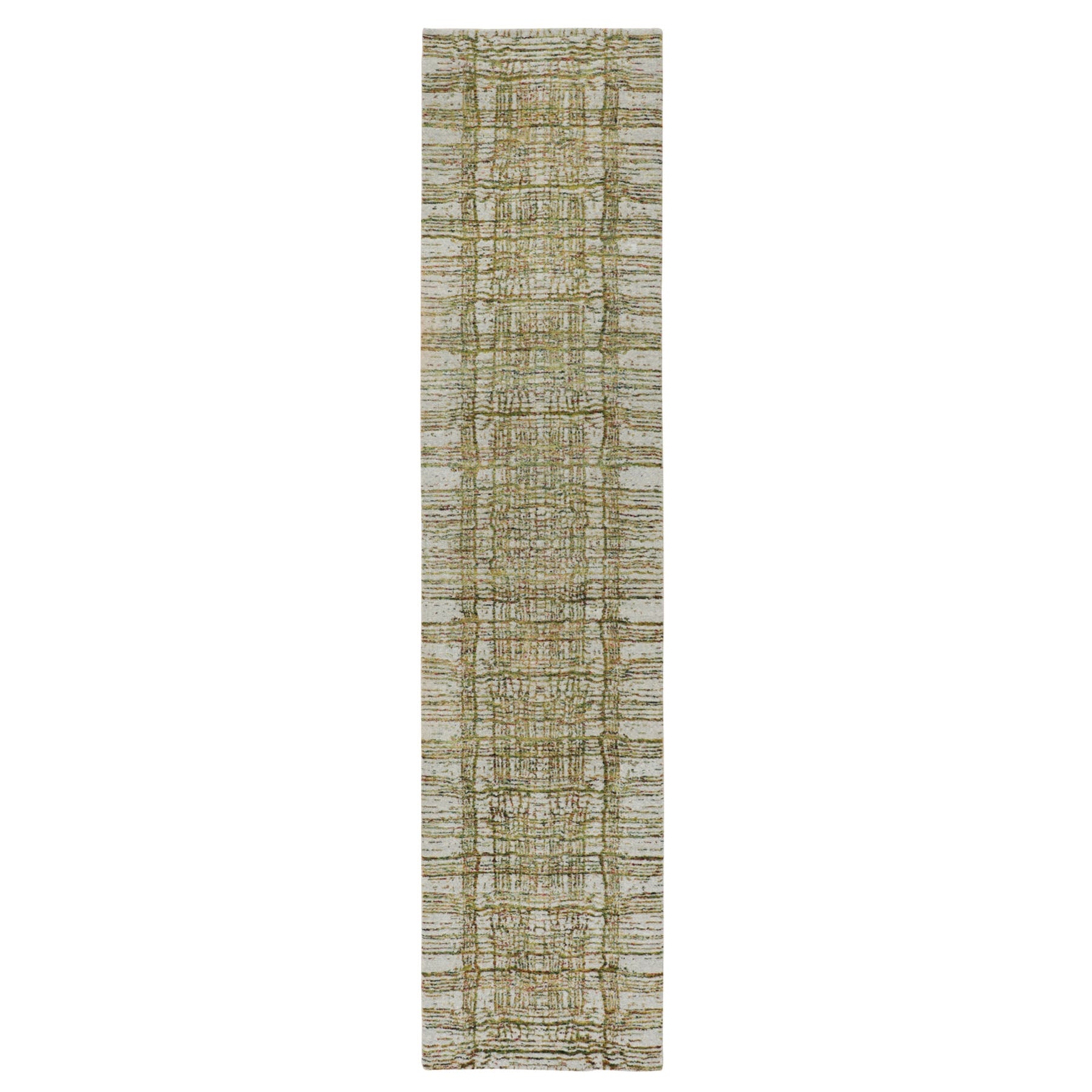 Hand Loomed Modern and Contemporary Runner > Design# CCSR58115 > Size: 2'-6" x 11'-9"