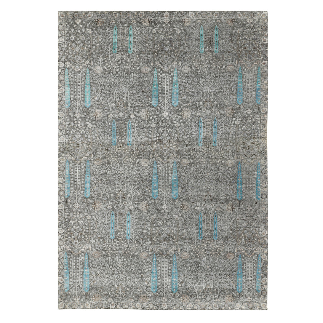 Hand Knotted Transitional Area Rug > Design# CCSR58142 > Size: 12'-0" x 17'-9"