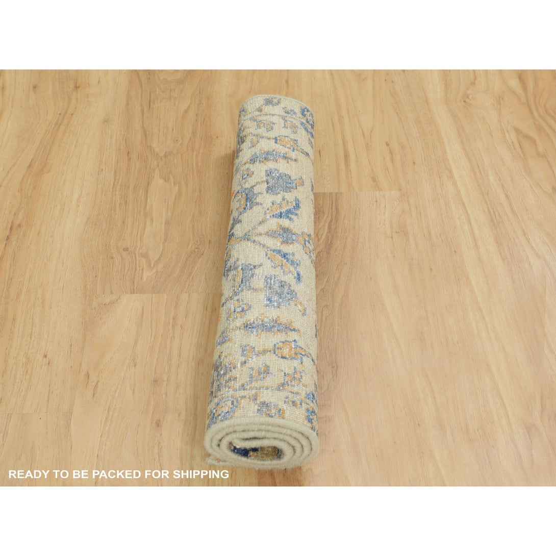 Hand Knotted Transitional Area Rug > Design# CCSR58177 > Size: 2'-1" x 3'-0"