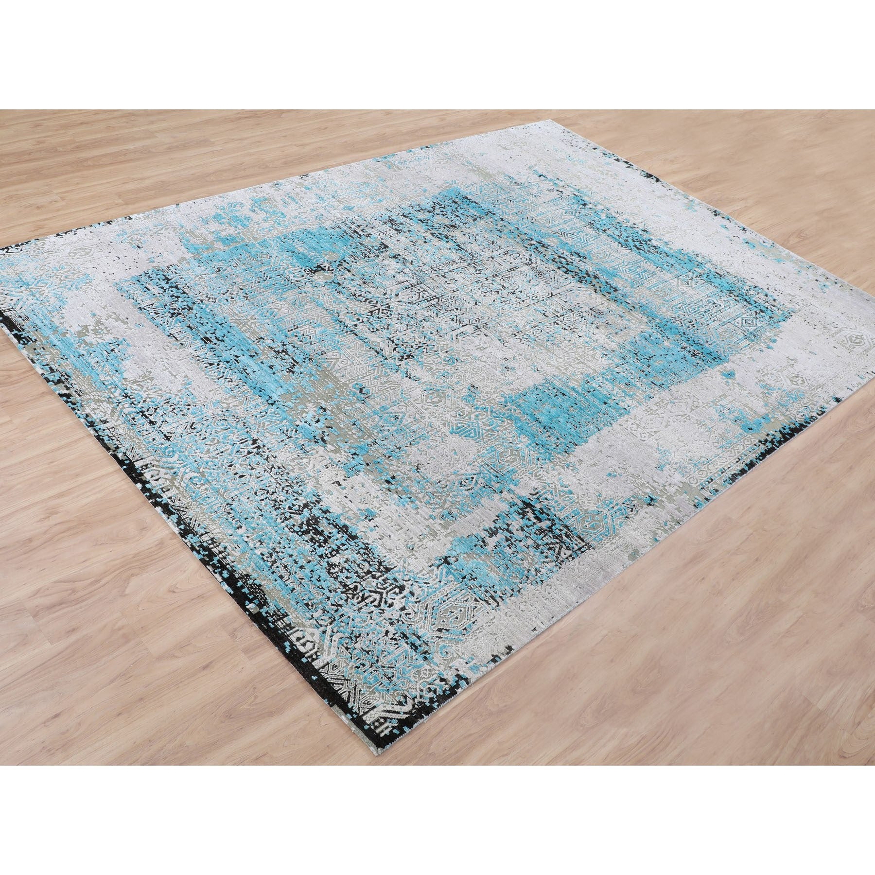 Hand Knotted Modern and Contemporary Area Rug > Design# CCSR58201 > Size: 8'-9" x 11'-10"