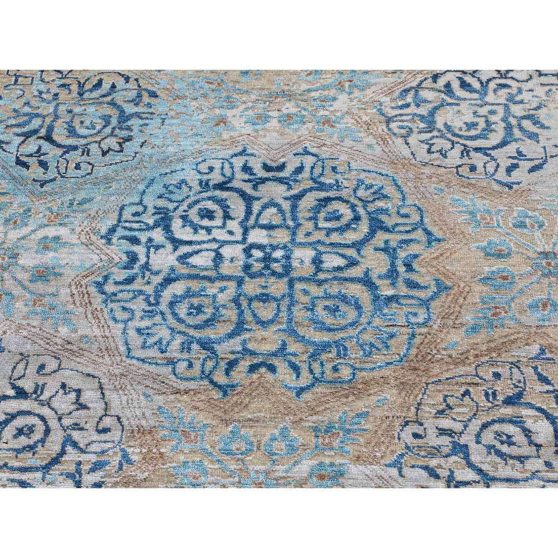 Hand Knotted Transitional Area Rug > Design# CCSR58202 > Size: 8'-10" x 12'-0"