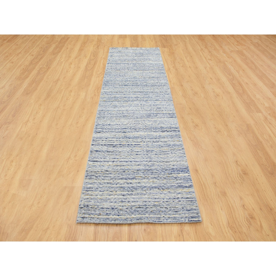 Hand Loomed Modern and Contemporary Runner > Design# CCSR58402 > Size: 2'-6" x 9'-9"