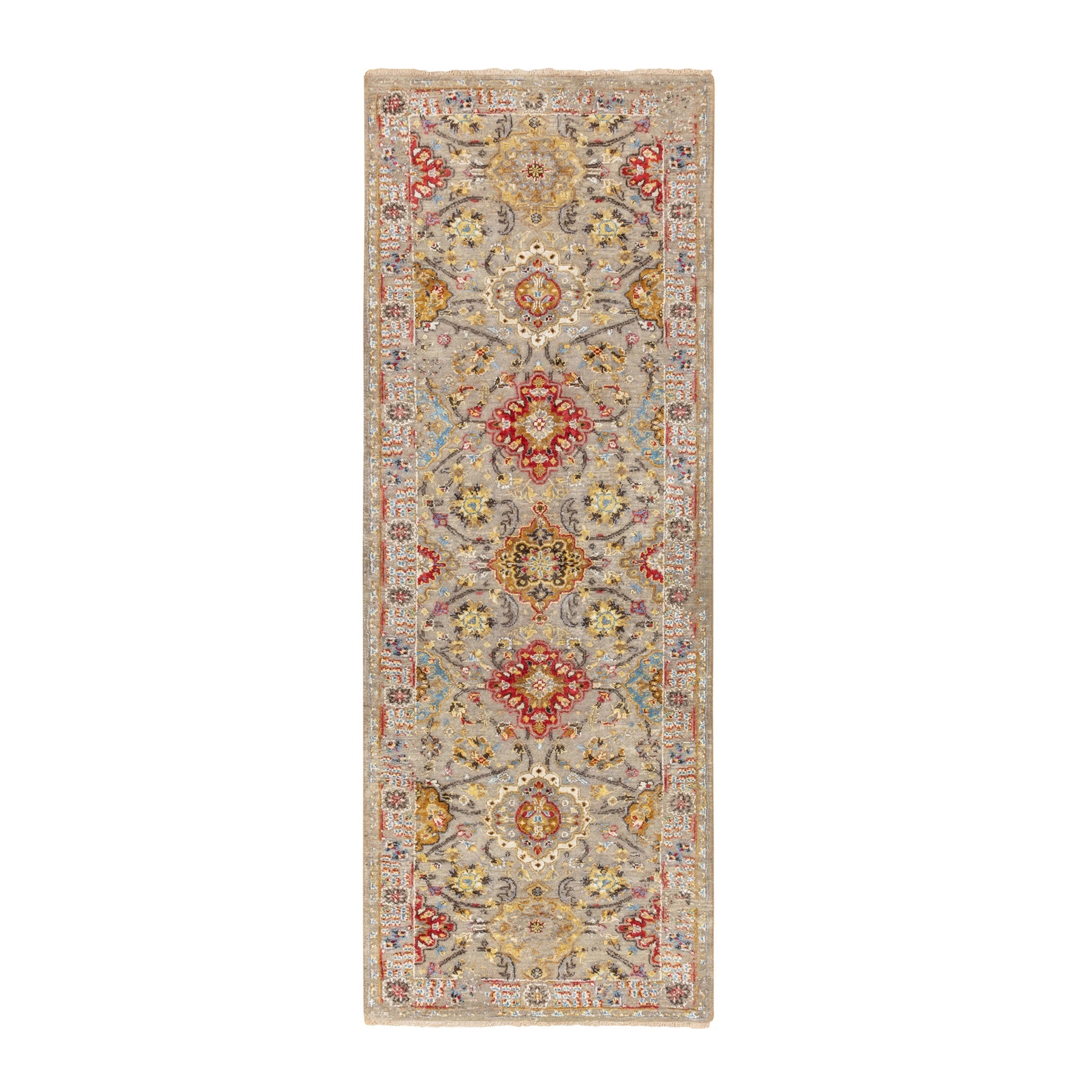 Hand Knotted Transitional Runner > Design# CCSR58441 > Size: 2'-8" x 7'-10"