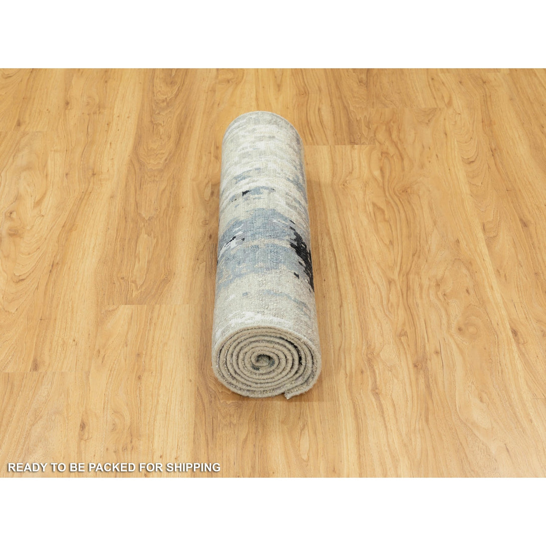 Hand Knotted Modern and Contemporary Runner > Design# CCSR58490 > Size: 2'-6" x 7'-9"