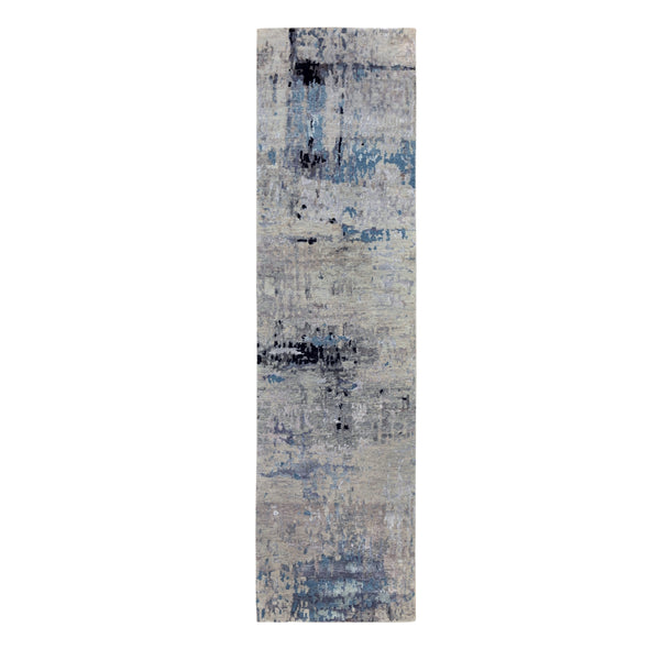 Hand Knotted Modern and Contemporary Runner > Design# CCSR58498 > Size: 2'-5" x 9'-9"