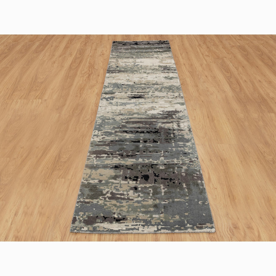 Hand Knotted Modern and Contemporary Runner > Design# CCSR58566 > Size: 2'-8" x 10'-3"