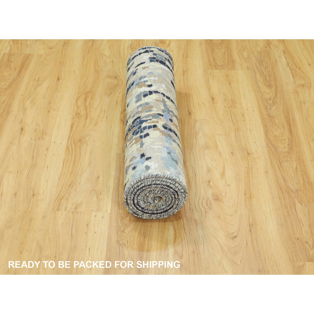 Hand Knotted Modern and Contemporary Runner > Design# CCSR58873 > Size: 2'-6" x 9'-10"
