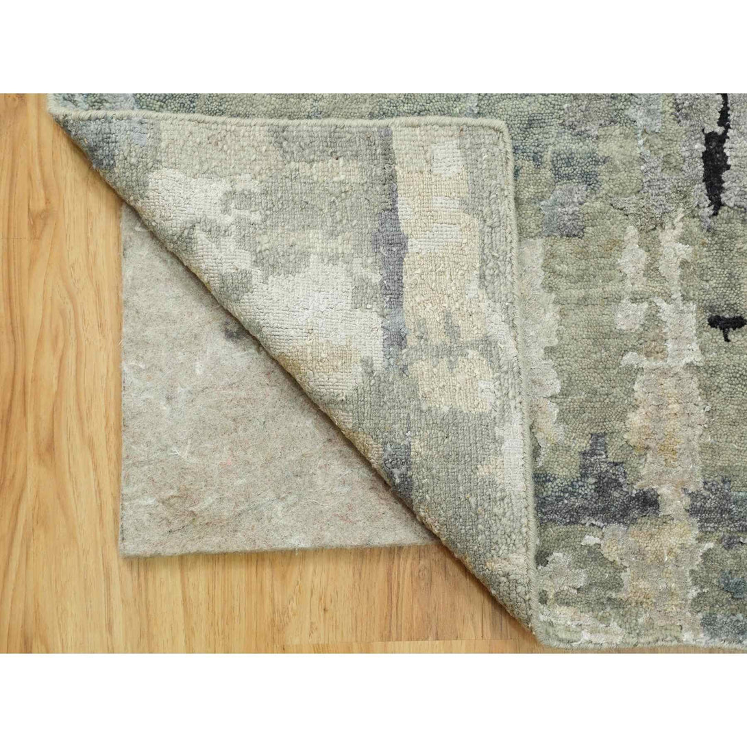 Hand Knotted Neutral Modern Rectangle Area Rug > Design# CCSR58878 > Size: 4'-0" x 6'-0"