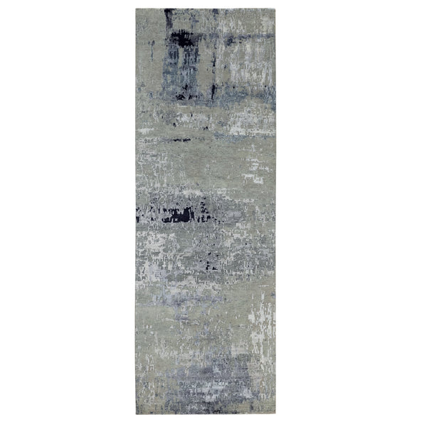 Hand Knotted Modern and Contemporary Runner > Design# CCSR58880 > Size: 4'-0" x 10'-0"