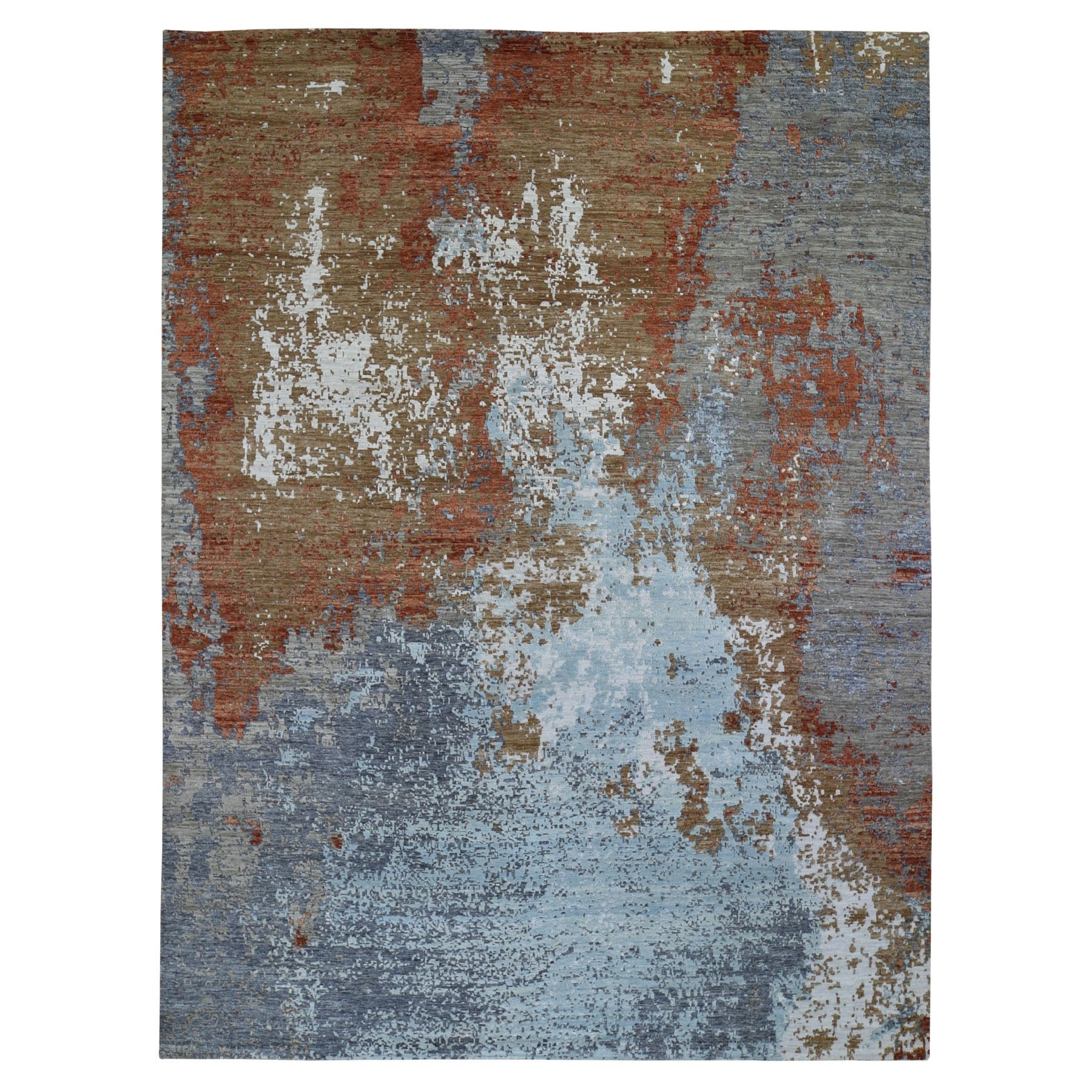 Hand Knotted Modern and Contemporary Area Rug > Design# CCSR59032 > Size: 9'-0" x 12'-0"
