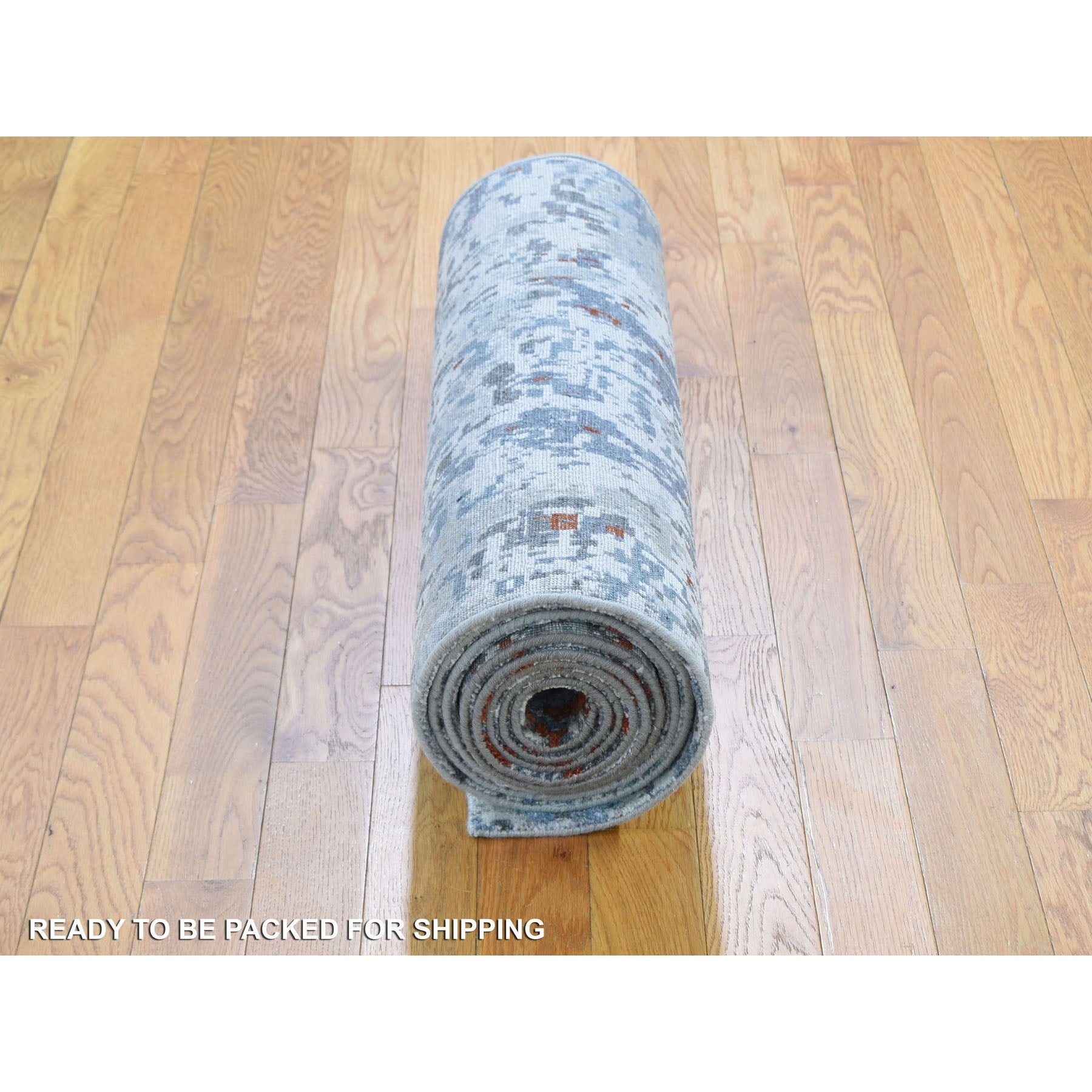 Hand Knotted Modern and Contemporary Runner > Design# CCSR59043 > Size: 2'-5" x 12'-0"