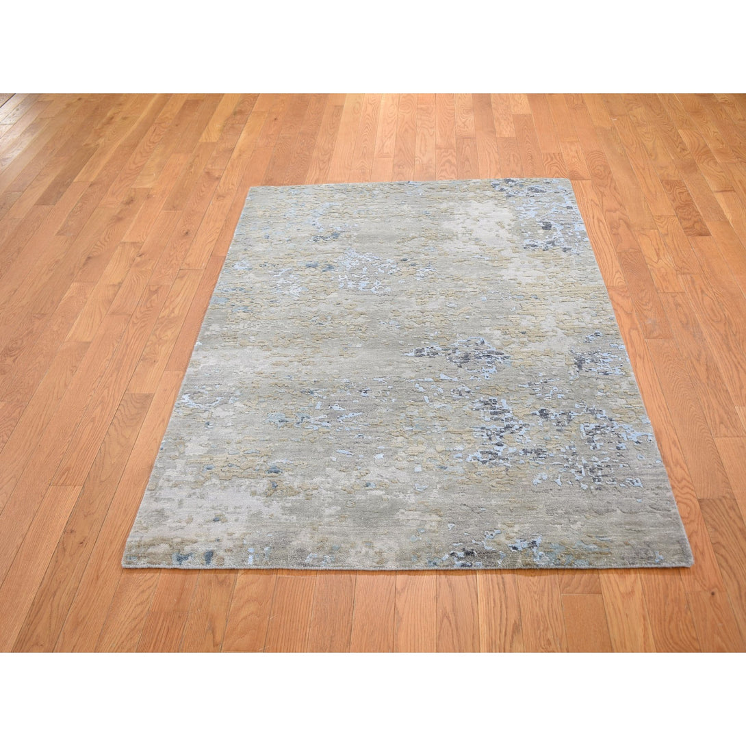 Hand Knotted Modern and Contemporary Area Rug > Design# CCSR59087 > Size: 4'-0" x 6'-0"
