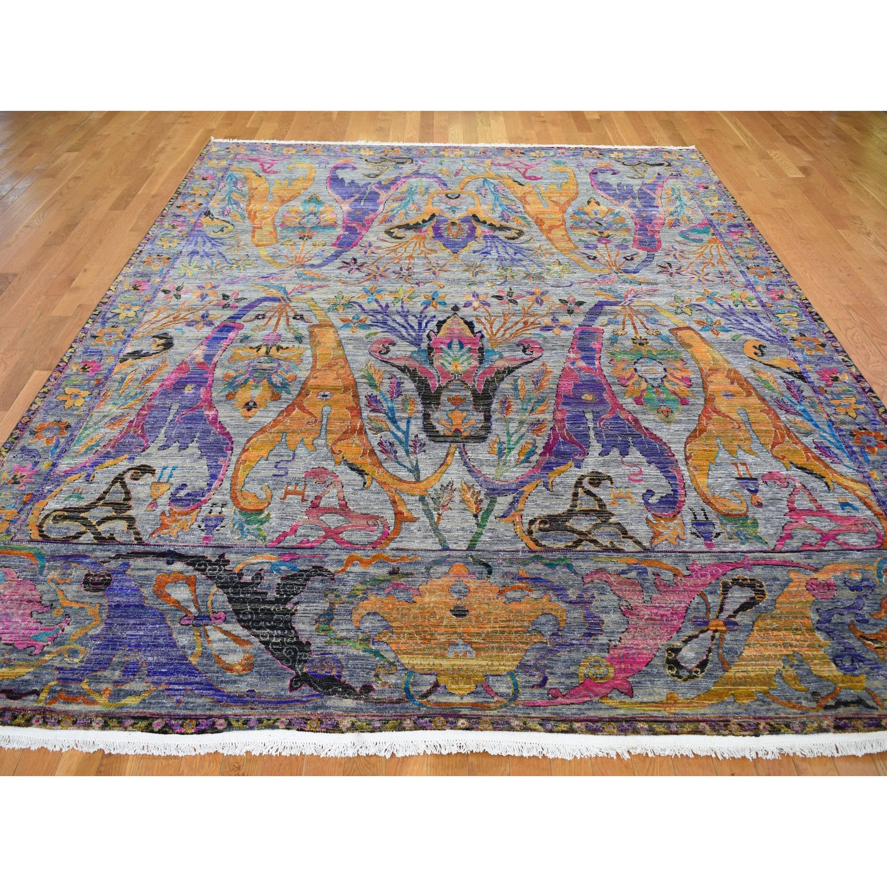 Hand Knotted Transitional Area Rug > Design# CCSR59138 > Size: 8'-10" x 12'-2"