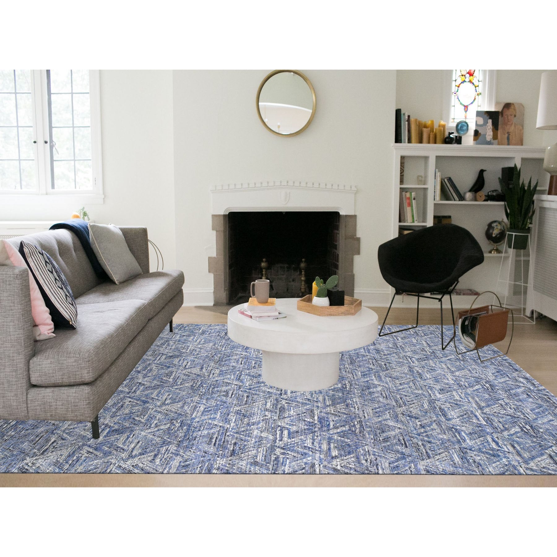 Hand Knotted Modern and Contemporary Area Rug > Design# CCSR59140 > Size: 8'-9" x 12'-3"