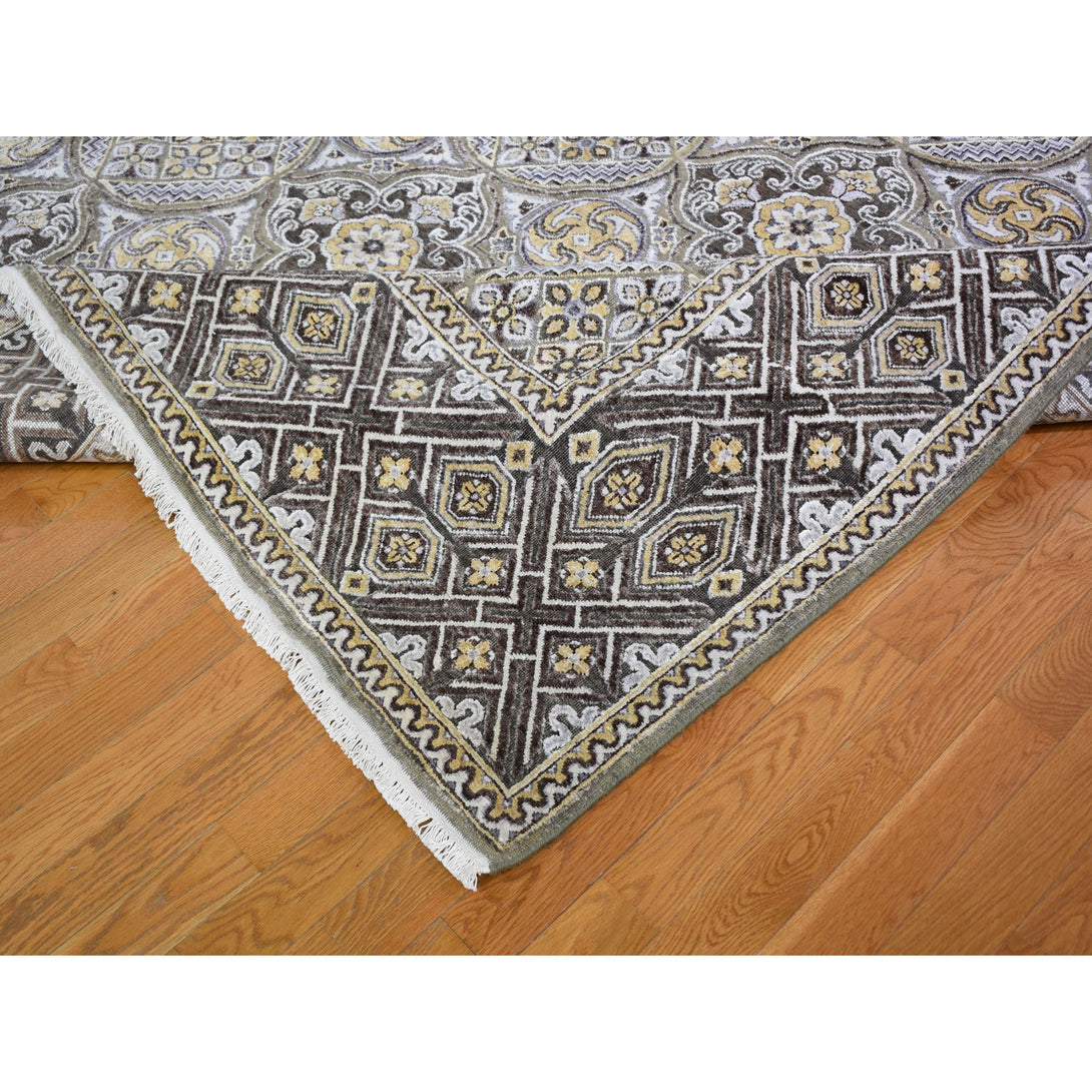 Hand Knotted Transitional Area Rug > Design# CCSR59154 > Size: 12'-0" x 15'-5"