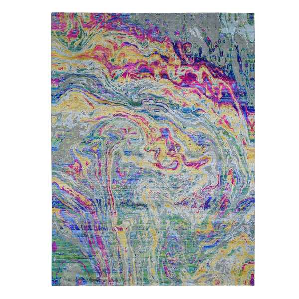 Hand Knotted Modern and Contemporary Area Rug > Design# CCSR59157 > Size: 8'-9" x 11'-9"