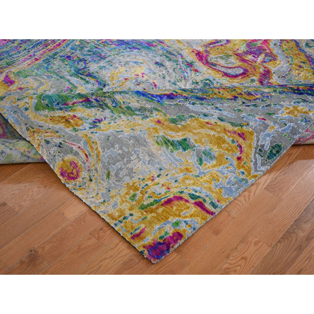 Hand Knotted Modern and Contemporary Area Rug > Design# CCSR59157 > Size: 8'-9" x 11'-9"