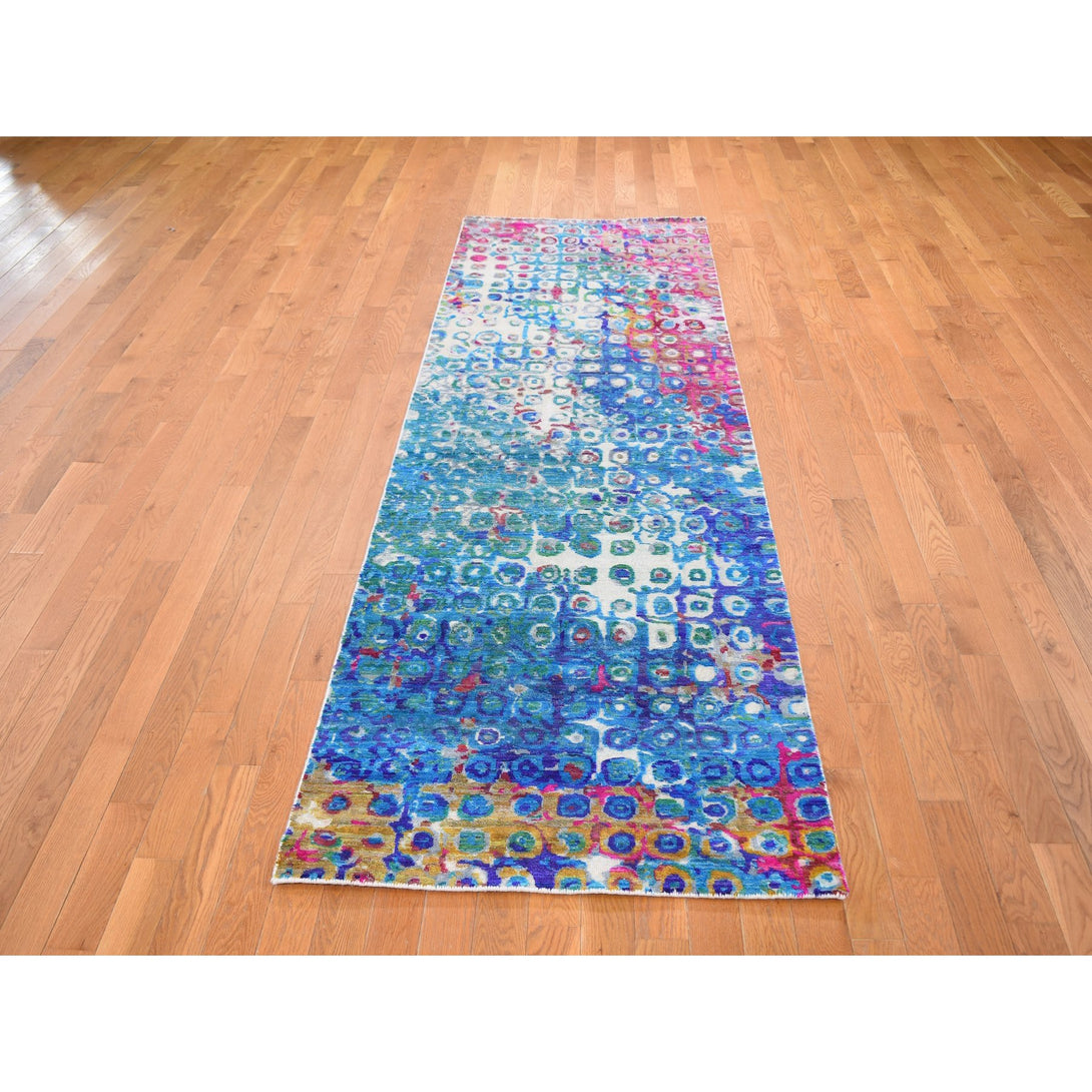 Hand Knotted Transitional Runner > Design# CCSR59241 > Size: 3'-0" x 10'-1"