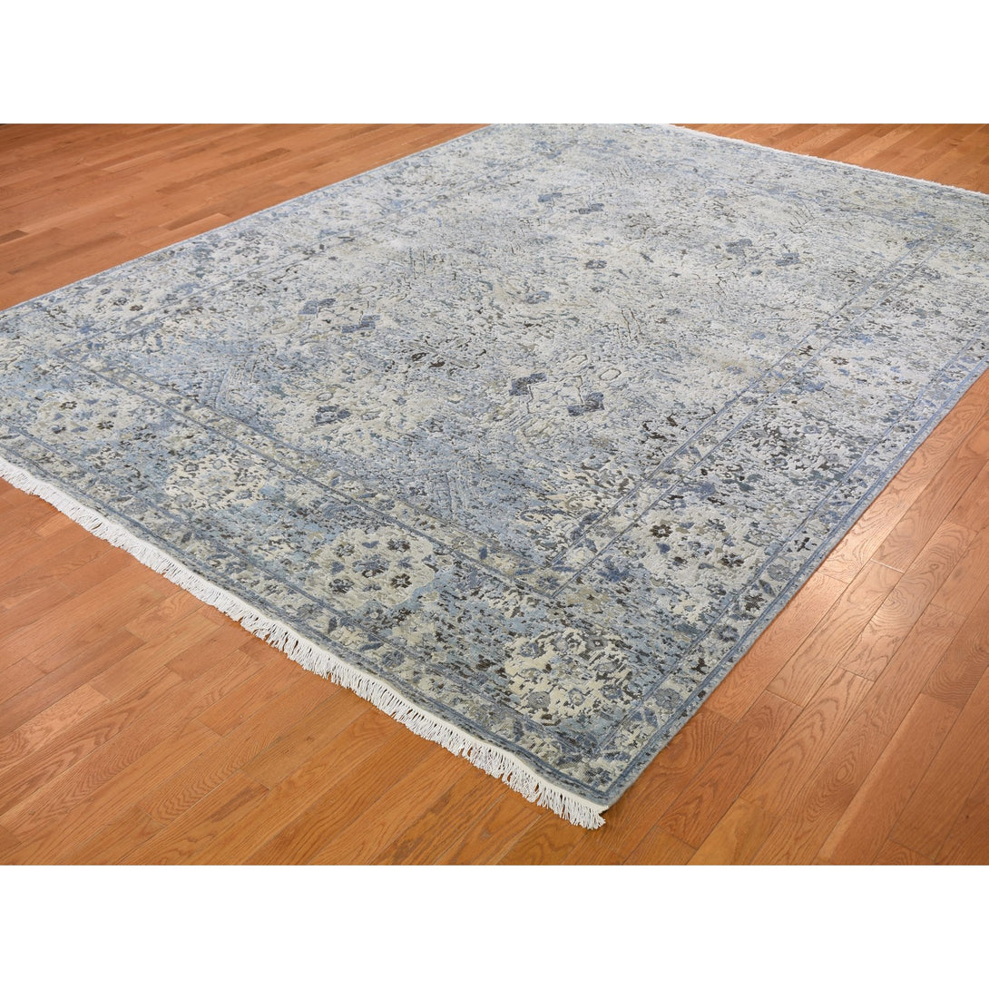 Hand Knotted Transitional Area Rug > Design# CCSR59255 > Size: 8'-10" x 12'-0"