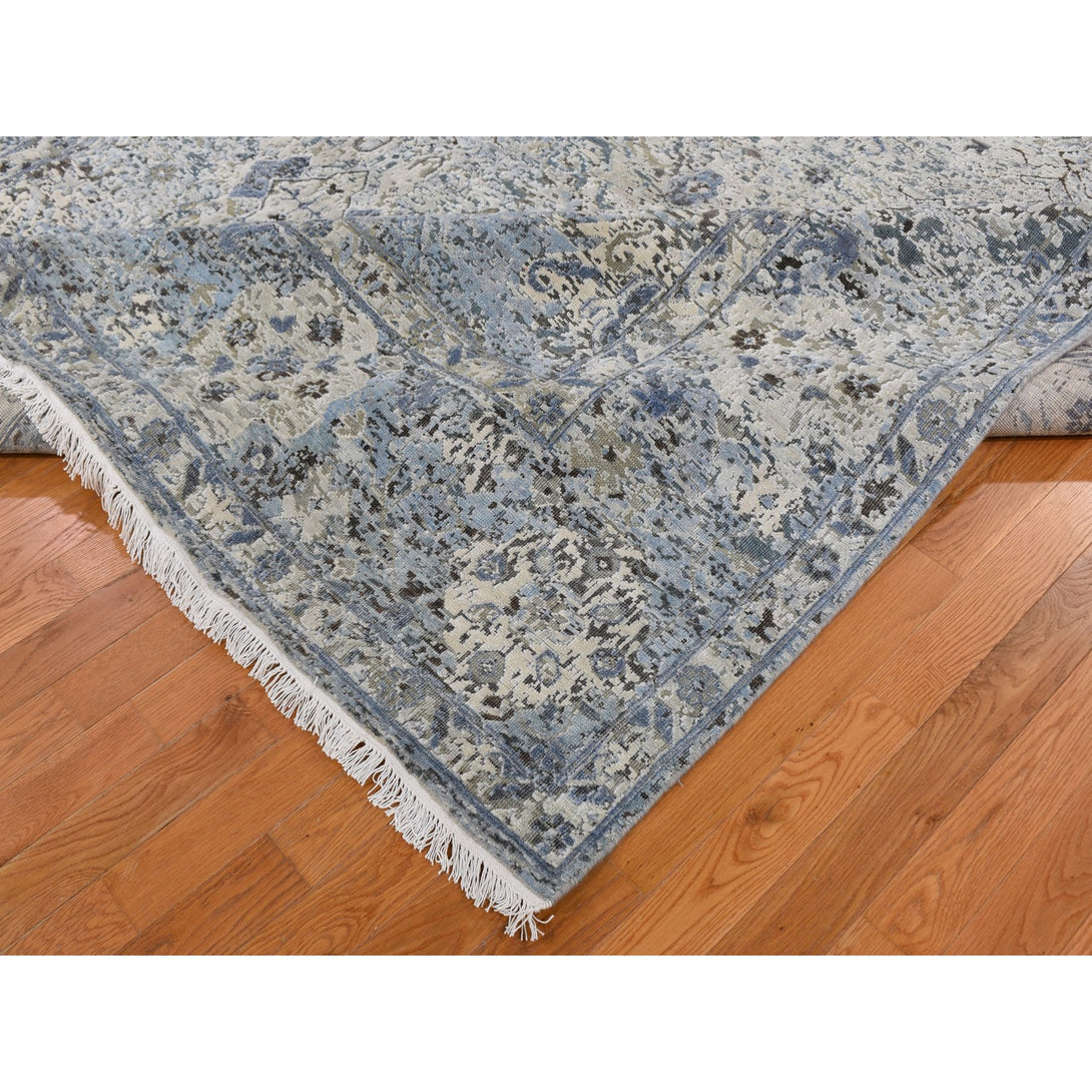 Hand Knotted Transitional Area Rug > Design# CCSR59255 > Size: 8'-10" x 12'-0"